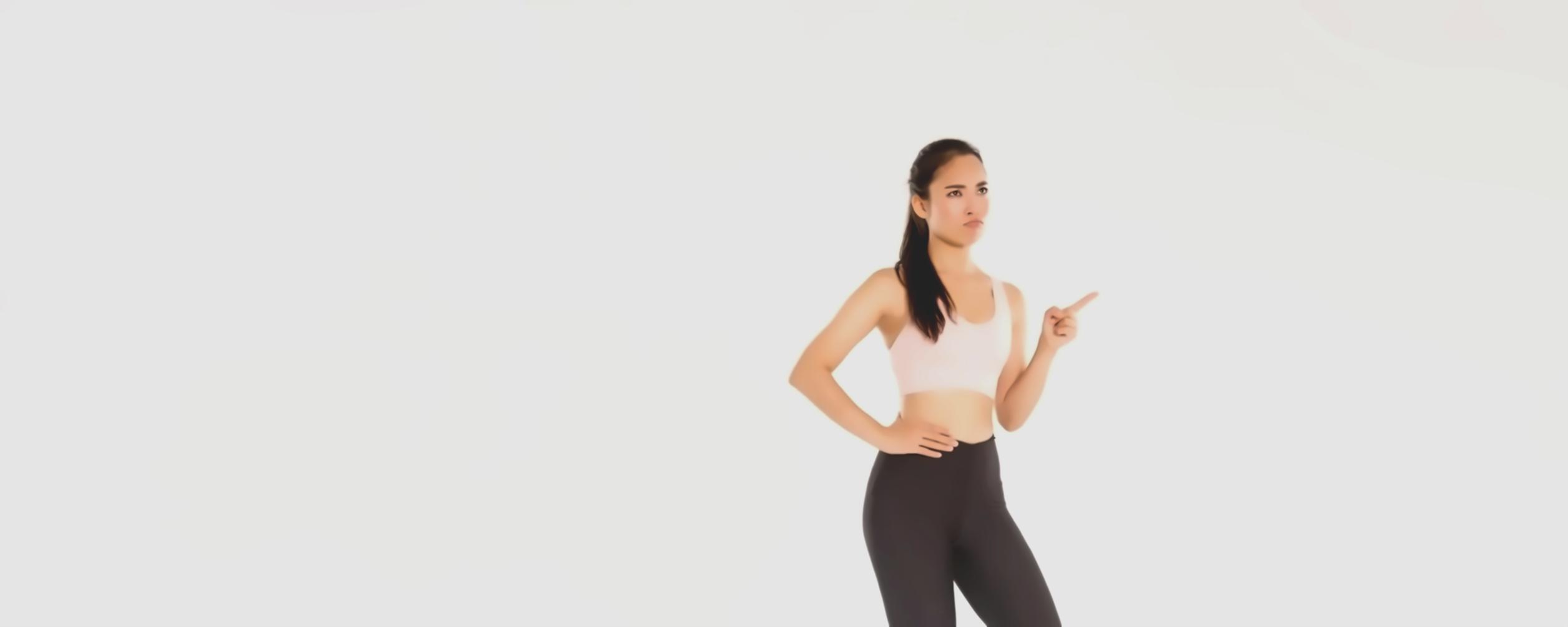 Participant during high-intensity interval training session